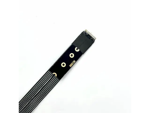 Alt view image 6 of 7 - PCIe 5.0 M.2 NGFF NVMe Key M Male to Male Flat Extender Cable Gen5 (K44SS-BK(Tx-Tx/Rx-RX), 25cm)