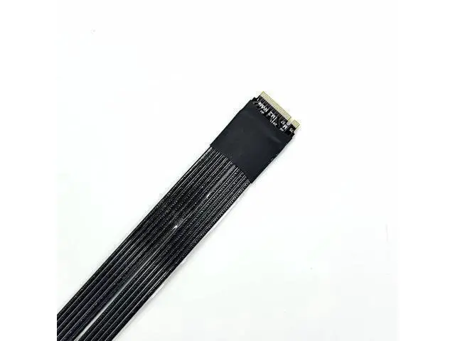 Alt view image 7 of 7 - PCIe 5.0 M.2 NGFF NVMe Key M Male to Male Flat Extender Cable Gen5 (K44SS-BK(Tx-Tx/Rx-RX), 25cm)