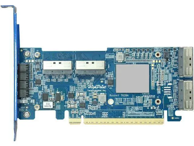 Alt view image 2 of 4 - HigH-Point Technologies, Inc. Rocket 1628A PCIe Gen5 x16 to 4-MCIOx8 NVMe Switch Adapter