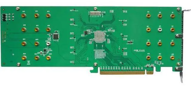 Alt view image 3 of 4 - HigH-Point 8-Port M.2 Rocket 1108 PCIe Gen3 NVMe HBA for Windows, Mac, Linux and, VMWare Systems.
