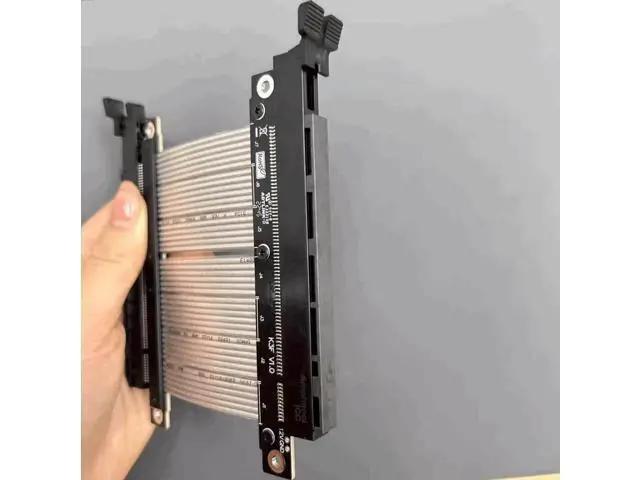 Alt view image 4 of 4 - PCIe 4.0 x16 to x16 Male to Male/Female to Female Extension Cable for PCIe x16 Board to Board Jumpers Silver-Plated Wire Low Impedance Gen4 (K33FF(Tx to Tx/Rx to Rx), 15cm)