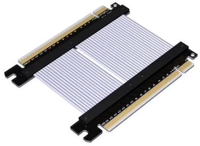 Main image of PCIe 4.0 x16 to x16 Male to Male/Female to Female Extension Cable for PCIe x16 Board to Board Jumpers Silver-Plated Wire Low Impedance Gen4 (K33NS(Tx to Rx/Rx to Tx), 30cm)