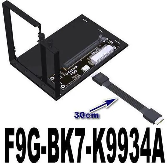 Alt view image 2 of 5 - Oculink(SFF-8611/SFF-8612) to PCI Express x16 eGPU Adapter for GPD Win Max2 External Graphics Card & SSD (F9G-BK7-K9934A-30cm)