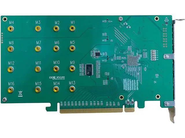 Alt view image 3 of 4 - HigH-Point 4-Port M.2 Rocket 1104 PCIe Gen3 NVMe HBA for Windows, Mac, Linux and, VMWare Systems.