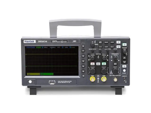Alt view image 4 of 6 - Hantek DSO2C10 Digital Storage Oscilloscope 100MHz Bandwidth 2CH Dual Channel 1GSa/s 8M Memory Depth with High Voltage Probre