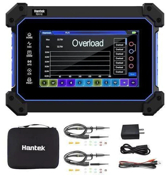Main image of Hantek Tablet Oscilloscope 110MHz Bandwidth 250MSa/S 8M Storage Depth with 7" Touch Screen(TO1112/110MHz+2CH)