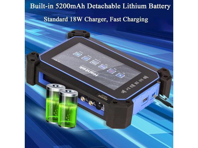 Alt view image 3 of 6 - Hantek Tablet Oscilloscope 110MHz Bandwidth 250MSa/S 8M Storage Depth with 7" Touch Screen(TO1112/110MHz+2CH)