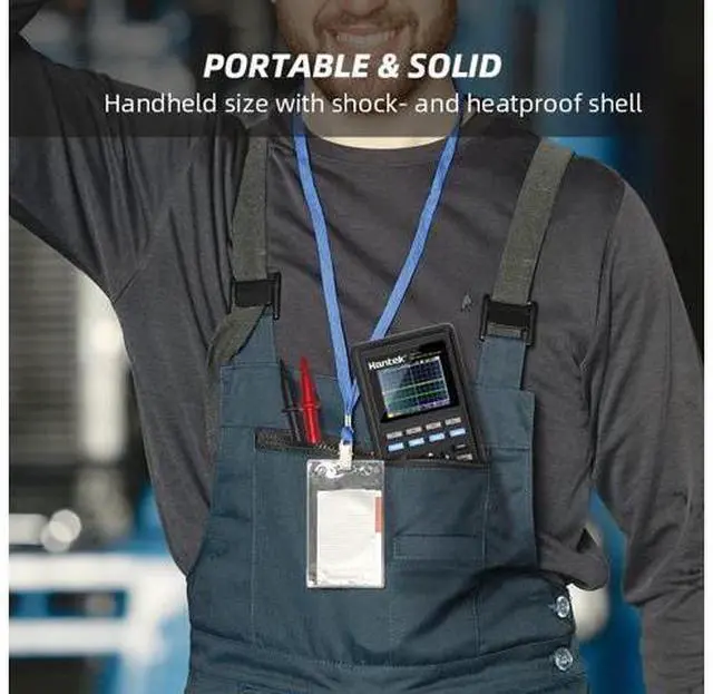 Alt view image 5 of 7 - Hantek 2C42 Handheld Oscilloscope Multimeter 2 in 1 Multifunction Tester 2CH+DMM 40MHz Scope