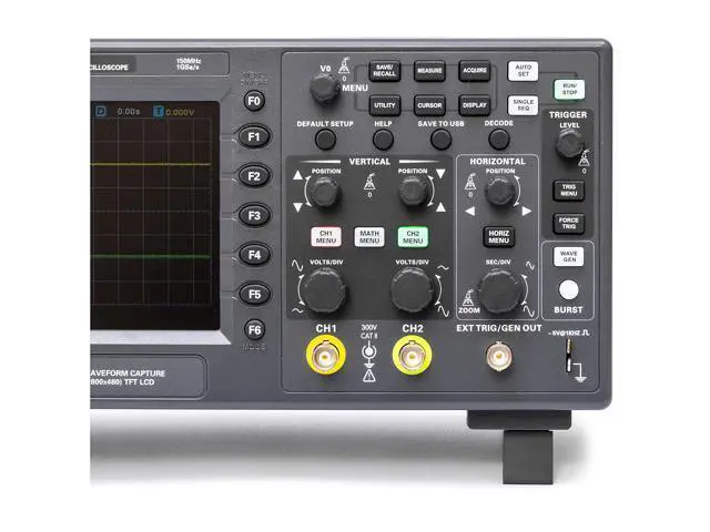Alt view image 3 of 7 - Hantek DSO2C15 Digital Storage Oscilloscope 150MHz Bandwidth 2CH Dual Channel 1GSa/s 8M Memory Depth with High Voltage Probe