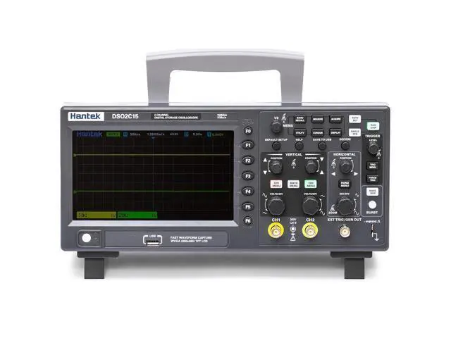 Alt view image 7 of 7 - Hantek DSO2C15 Digital Storage Oscilloscope 150MHz Bandwidth 2CH Dual Channel 1GSa/s 8M Memory Depth with High Voltage Probe