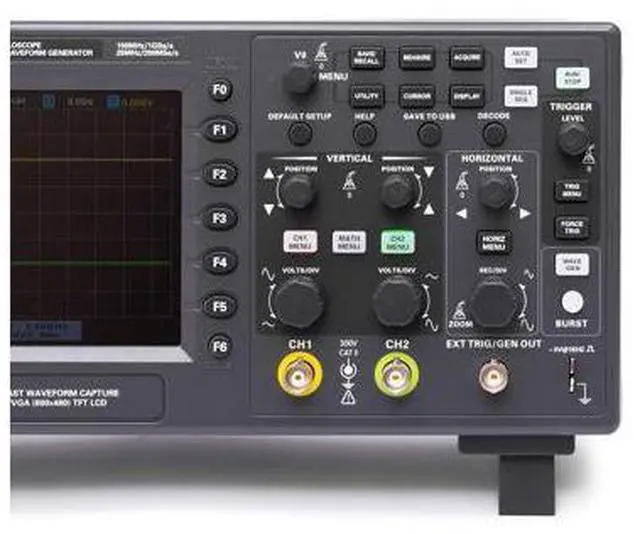 Alt view image 4 of 6 - Hantek DSO2D10 Digital Storage Oscilloscope 100MHz Bandwidth 2CH Dual Channel 1GSa/s 8M Memory Depth with 1CH Waveform Generator
