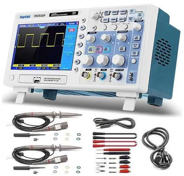 Main image of Hantek DSO5102P Digital Storage Oscilloscope USB 100MHz 1GSa/s 40K,2 Channel,2CH