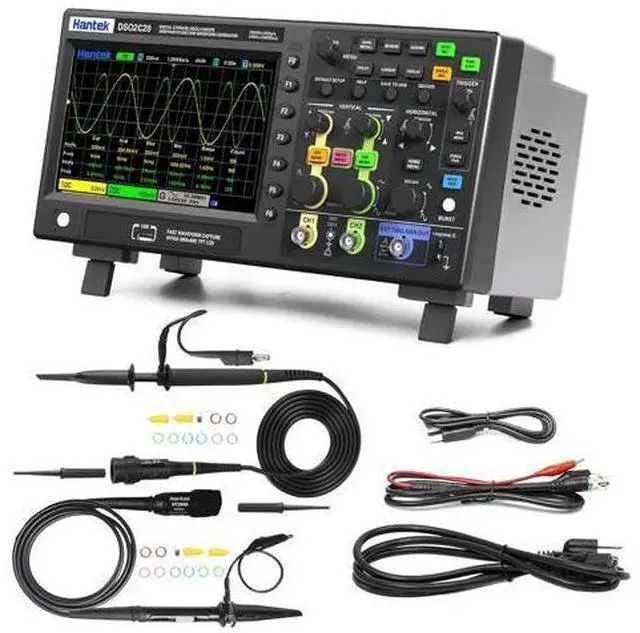 Alt view image 5 of 6 - Hantek Oscilloscope, DSO2C20 Digital Oscilloscope 200 MHz Bandwidth with Dual Channels 2GSa/s Sample Rate Support 32 Automatic Measurement (200MHz/2CH/Hantek DSO2C20)