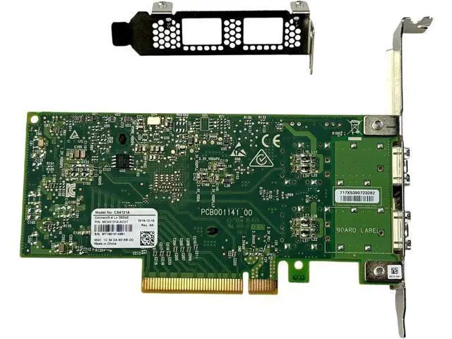 Alt view image 3 of 6 - MCX4121A-ACAT with Mellanox ConnectX4 2 Ports25Gigabit Ethernet Card PCI-E 3.0 PCIe X8 Ethernet Card Network Adapter