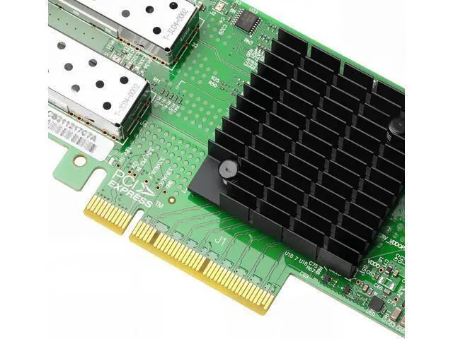 Alt view image 6 of 6 - 10GbE NIC Card for Mellanox MCX4121A-XCAT, PCIe 3.0 x8 10Gb Ethernet NIC with Mellanox ConnectX-4 Chipset, Dual SFP+ Network Card Support RDMA