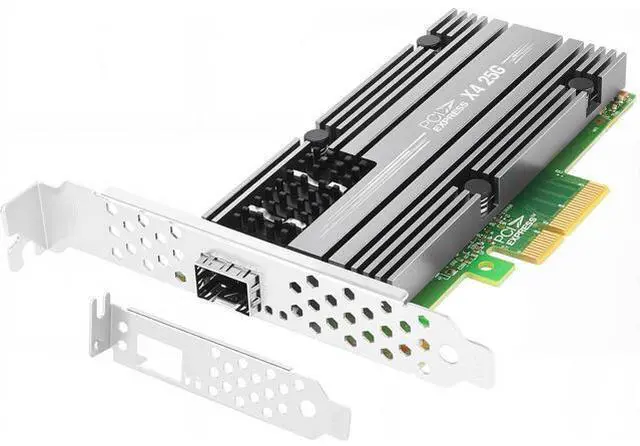 Main image of for Mellanox ConnectX4 25Gb Ethernet Server Adapter, PCIe 3.0 X4, 1*SFP28 Ports, RDMA, 25/10 / 1 Gbps, 25Gigabit NIC Support Windows Server/Windows/Ubuntu/Linux