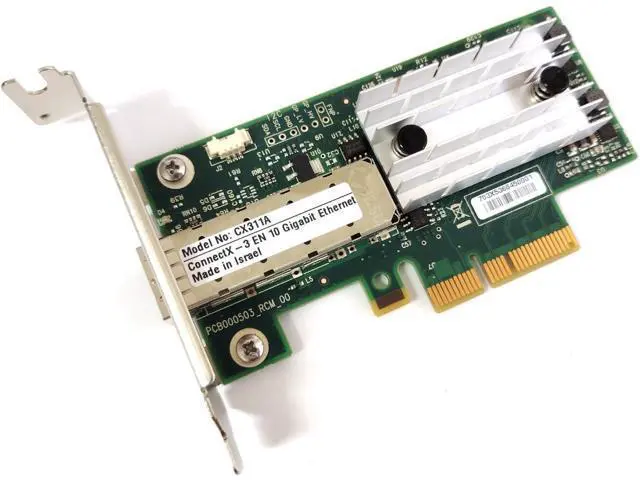Alt view image 3 of 5 - Mellanox MCX311A-XCAT ConnectX-3 EN Network Adapter PCI Express 3.0 x8 Fibre Channel Over Ethernet (FCoE)