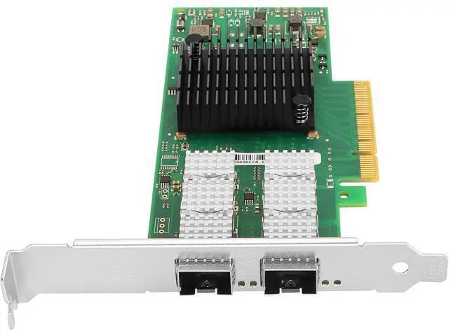Alt view image 2 of 6 - 25GbE NIC Card for Mellanox MCX4121A-ACAT, PCIe 3.0 x8 25Gb Ethernet NIC with Mellanox ConnectX-4 Lx Chipset, Dual SFP28 Network Card Support RDMA