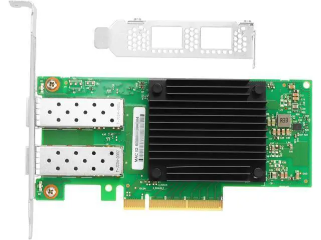 Alt view image 3 of 6 - 25GbE NIC Card for Mellanox MCX512A-ACAT, PCIe 3.0 x8 25Gb Ethernet NIC with Mellanox ConnectX-5 En Chipset, Dual SFP28 Network Card Support RDMA