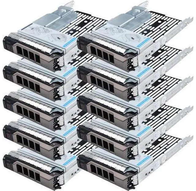 Main image of 10-Pack 3.5" Hard Drive Tray Caddy with 2.5" Drive Adapter Compatible with D-ELL PowerEdge Servers R430 T430 R530 T630 R730 R930 R420 T420 R520 T620 R720 R410 R415 T410 5510 R515 T610 R710 T710