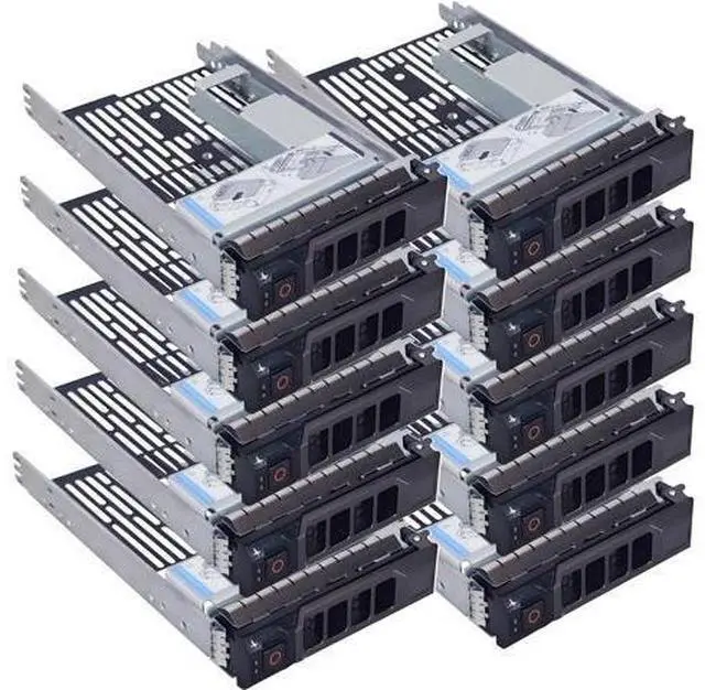 Main image of 10-Pack 3.5" Hard Drive Tray Caddy with 2.5" Drive Adapter Compatible with D-ELL PowerEdge Servers R540 R640 R740 R6415 R7415 R7425 R550 T550 R650 R750 R7515 R7525 T560 R660 R760 R6625 R7615 R7625