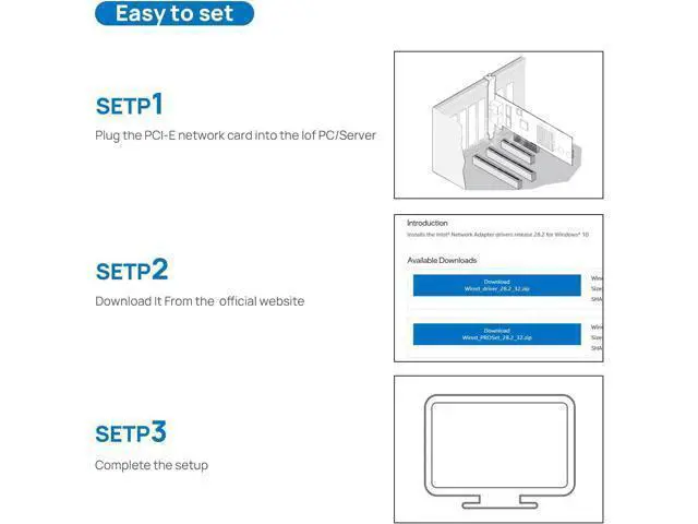 Alt view image 5 of 6 - 25GbE NIC Network Card Compatible with Mellanox ConnectX-4,Dual-SFP28 Ports PCI Express 3.0 X8 Ethernet Adapter