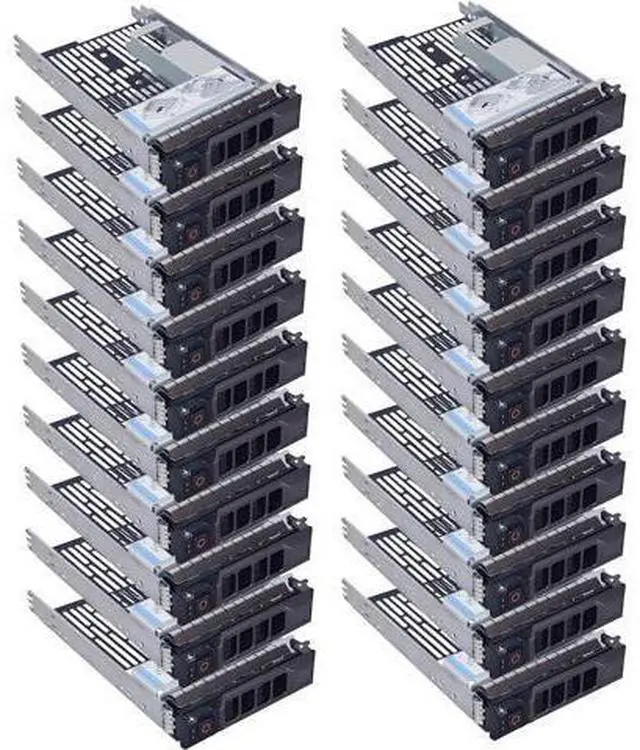 Main image of 20-Pack 3.5" Hard Drive Tray Caddy with 2.5" Drive Adapter Compatible with D-ELL PowerEdge Servers R540 R640 R740 R6415 R7415 R7425 R550 T550 R650 R750 R7515 R7525 T560 R660 R760 R6625 R7615 R7625