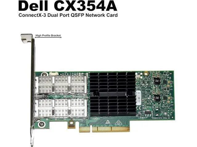 Alt view image 2 of 6 - MELLANOX MCX354A-FCBT DUAL PORT FDR 56.6Gb/s INFINIBAND + 40GbE ETHERNET CX354A
