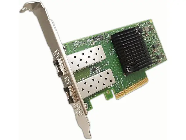 Alt view image 2 of 5 - 10Gb Ethernet Network Adapter MCX4121A-XCAT with Mellanox CX4 Lx EN Chipset, 10GbE NIC Dual-Port SFP28 PCIe3.0 x8, Support Windows/Linux/VMare