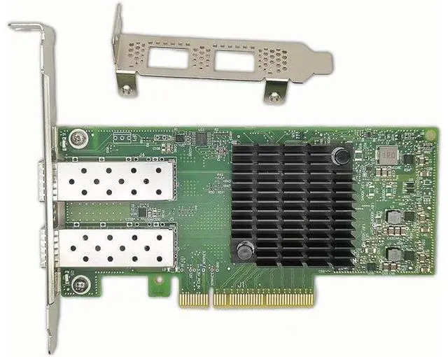 Alt view image 4 of 5 - 10Gb Ethernet Network Adapter MCX4121A-XCAT with Mellanox CX4 Lx EN Chipset, 10GbE NIC Dual-Port SFP28 PCIe3.0 x8, Support Windows/Linux/VMare