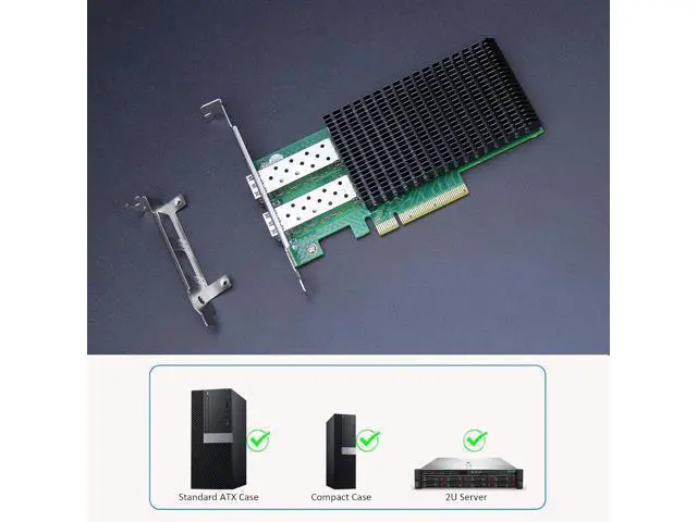 Alt view image 5 of 7 - GLOTRENDS ST7337 Dual Port 25GbE SFP28 PCIe 3.0 x8 Network Adapter Card, Mellanox ConnectX-5, RDMA (RoCE), for Cloud H-PC Storage
