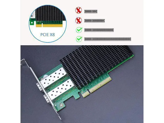 Alt view image 6 of 7 - GLOTRENDS ST7337 Dual Port 25GbE SFP28 PCIe 3.0 x8 Network Adapter Card, Mellanox ConnectX-5, RDMA (RoCE), for Cloud H-PC Storage