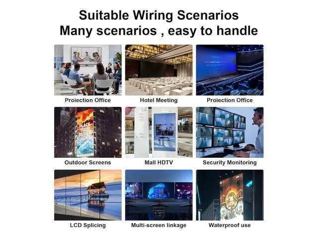 Alt view image 6 of 7 - DTECH 8K Fiber Optic HDMI Cable 50ft Long Metal Armored Waterproof HDMI Cord 8K@60Hz 4K@120Hz 48Gbps 2.1 Ultra High Speed eARC Dolby Atmos Vision HDR HDCP Compatible with TV Soundbar PS5 PS4 Monitor