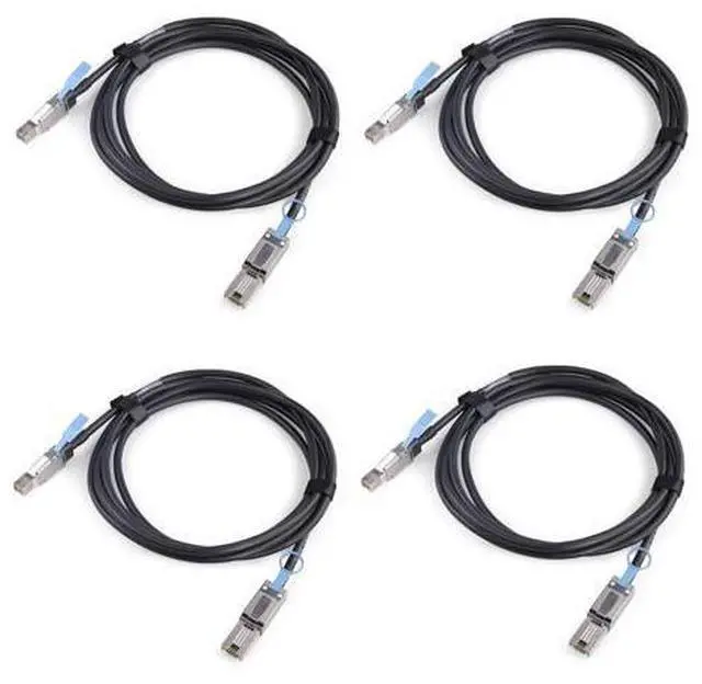Main image of SFF-8644 to SFF-8088 SAS Cable, 6Gbps External Mini SAS HD to SAS 2.0 (26-Pin) for RAID/Server/Data Center\u200c, 100-Ohm, 1m/3.3ft, 4-Pack