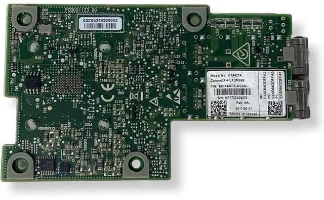 Alt view image 5 of 6 - Mellanox Technologies MCX4421A-ACAN CONNECTX-4 LX EN Network Interface Card for OCP, 25GBE Dual-Port SFP28, PCIE3.0