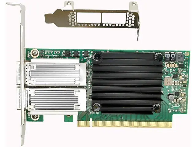 Alt view image 2 of 6 - 100GbE PCIEx16 IB/Ethernet Adapter Dual QSFP28 Port with Mellanox ConnectX4 MCX456A-ECAT Chipset, 100Gbps VPI EDR Network Server Card Support Windows/Linux/VMare/OFED