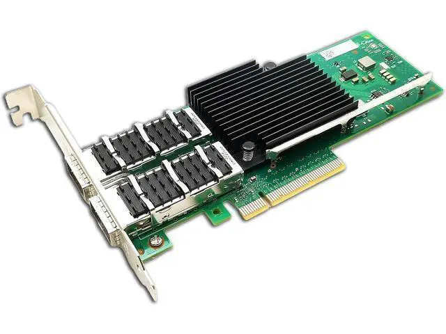 Alt view image 2 of 5 - 40Gb Ethernet Converged Network Adapter(CNA), Dual QSFP+ Ports Compatible with XL710-QDA2 Network Card PCIe x8 40Gbe Server Support Windows/Windows Server/Linux/Freebsd