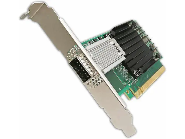 Alt view image 5 of 7 - 100GbE PCIEx16 IB/Ethernet Adapter HCA Single QSFP28 Port with Mellanox ConnectX4 MCX455A-ECAT Chipset, 100Gbps VPI EDR Network Server Card Support Windows/Linux/VMare/OFED
