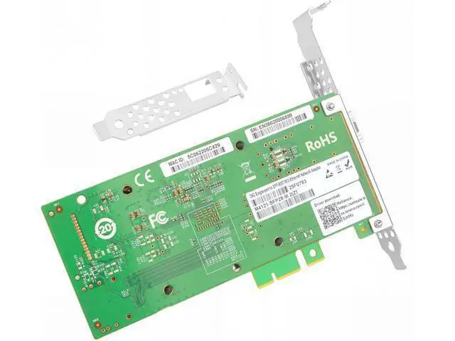 Alt view image 3 of 6 - M.2 to 25GbE SFP28 NIC, Single SFP28 Port with Mellanox ConnectX-4 Lx Chipset, M.2 + M Key + SFF-8087 with 35cm(13.7in) Cable, 25 Gigabit Network Card Support RDMA