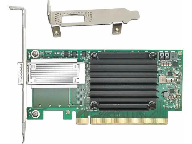 Alt view image 2 of 7 - 100GbE PCIEx16 IB/Ethernet Adapter HCA Single QSFP28 Port with Mellanox ConnectX4 MCX455A-ECAT Chipset, 100Gbps VPI EDR Network Server Card Support Windows/Linux/VMare/OFED