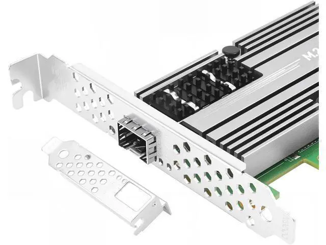 Alt view image 5 of 6 - M.2 to 25GbE SFP28 NIC, Single SFP28 Port with Mellanox ConnectX-4 Lx Chipset, M.2 + M Key + SFF-8087 with 35cm(13.7in) Cable, 25 Gigabit Network Card Support RDMA