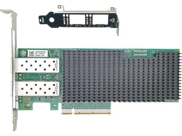 Alt view image 2 of 3 - 10/25Gb Dual Converged Network Card (NIC), 25gigabit Ethernet Interface Adapter 2 x SFP28 Port,PCIe 3.0 x 8 Compatible with XXV710-DA2 Support Windows/Windows Server/Linux/Freebsd