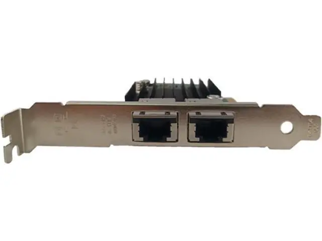 Alt view image 4 of 5 - 10Gb PCIE x4/x8/x16 Ethernet Network Adapter with X550T2 Dual Copper RJ45 Port 1GbE/2.5GbE/5GbE/10GbE LAN Card NIC 10GBase-T X550AT Server Support Windows/Linux/VMware