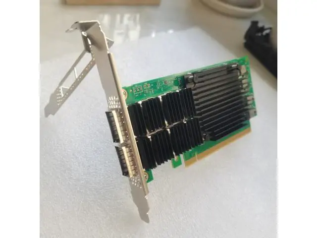 Alt view image 2 of 7 - 100GbE Network Adapter with Mellanox ConnectX-5 Ex Chipset, PCIe 4.0(16GT/s) x16 Ethernet NIC, Dual QSFP28 Infiniband Network Card Compare to MCX556A-EDAT