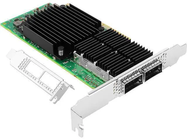 Main image of 100GbE NIC Card for Mellanox MCX556A-EDAT, PCIe 4.0 x16 100Gb Ethernet NIC with Mellanox ConnectX-5 VPI Chipset, Dual QSFP28 EDR IB Network Card Support RDMA