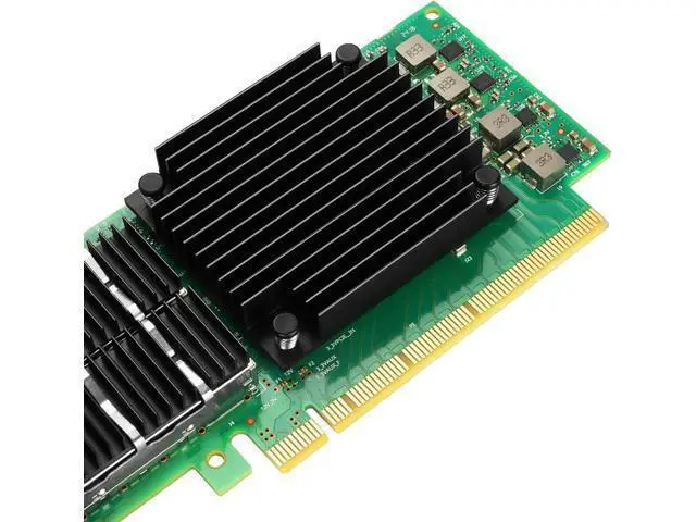 Alt view image 6 of 6 - 100GbE NIC Card for Mellanox MCX556A-EDAT, PCIe 4.0 x16 100Gb Ethernet NIC with Mellanox ConnectX-5 VPI Chipset, Dual QSFP28 EDR IB Network Card Support RDMA