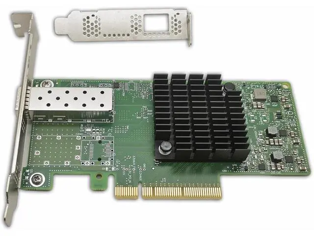 Alt view image 2 of 5 - 10/25GbE Ethernet Network Adapter Card with Mellanox CX4 Lx Chipset MCX4111A-ACUT, Single SFP28 Port PCIE3.0 x8, 25G NIC Support Windows/Linux/VMare/OFED, UEFI Enable
