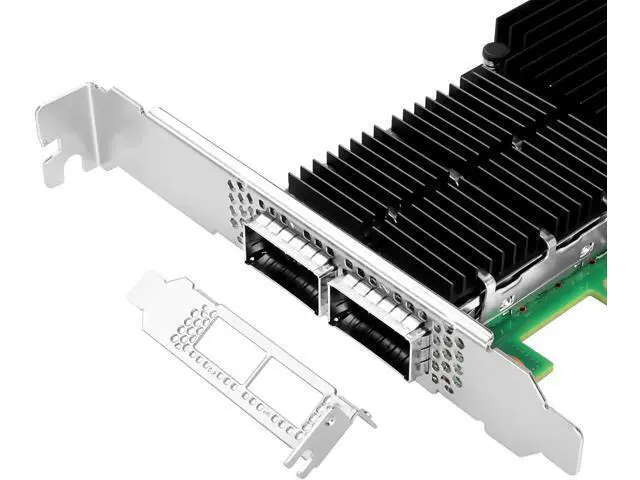 Alt view image 5 of 6 - 100GbE NIC Card for Mellanox MCX556A-EDAT, PCIe 4.0 x16 100Gb Ethernet NIC with Mellanox ConnectX-5 VPI Chipset, Dual QSFP28 EDR IB Network Card Support RDMA