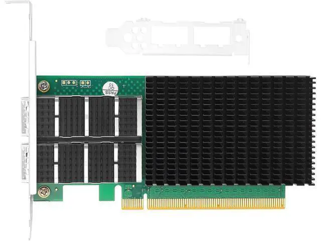 Alt view image 3 of 6 - Dual-Port QSFP56 100GbE SmartNIC for Mellanox ConnectX-6 Dx Ethernet Adapter Card PCIe 4.0 x16 Zero-Touch RoCE Support Windows/Windows Server/Linux