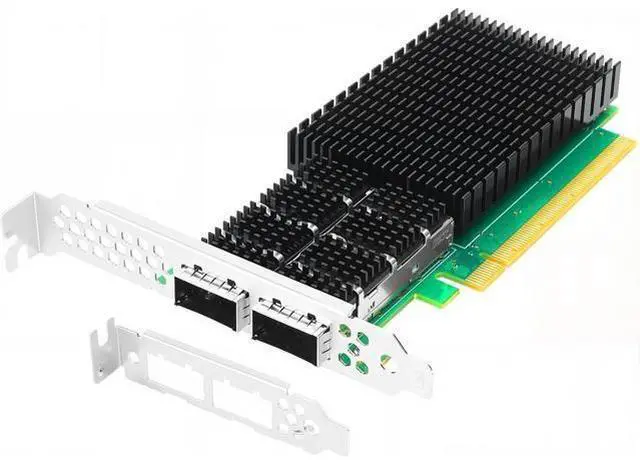 Main image of Dual-Port QSFP56 100GbE SmartNIC for Mellanox ConnectX-6 Dx Ethernet Adapter Card PCIe 4.0 x16 Zero-Touch RoCE Support Windows/Windows Server/Linux